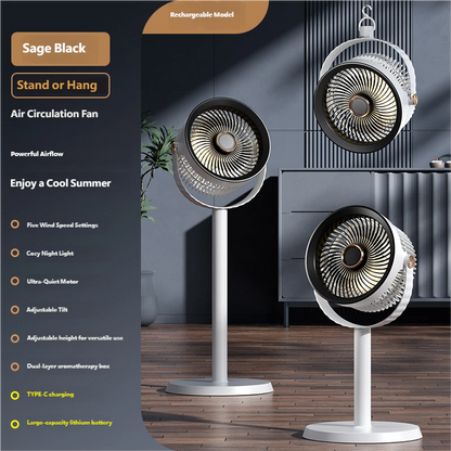 Air Circulation Floor Standing Light Fan