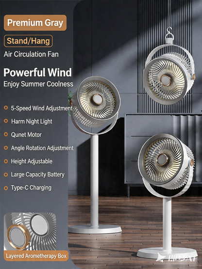 Air Circulation Floor Standing Light Fan