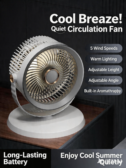Air Circulation Floor Standing Light Fan