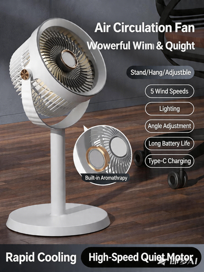 Air Circulation Floor Standing Light Fan