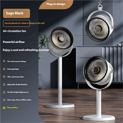 Air Circulation Floor Standing Light Fan