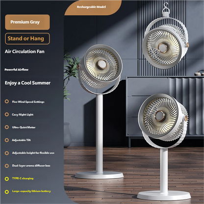 Air Circulation Floor Standing Light Fan